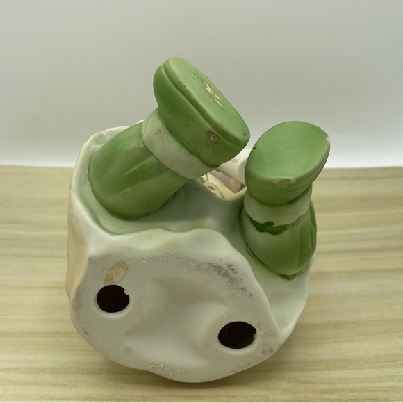 Piano Baby Bisque Boy Bottle Vintage Porcelain Figurine 7 Inches Flaws - Picture 5 of 8